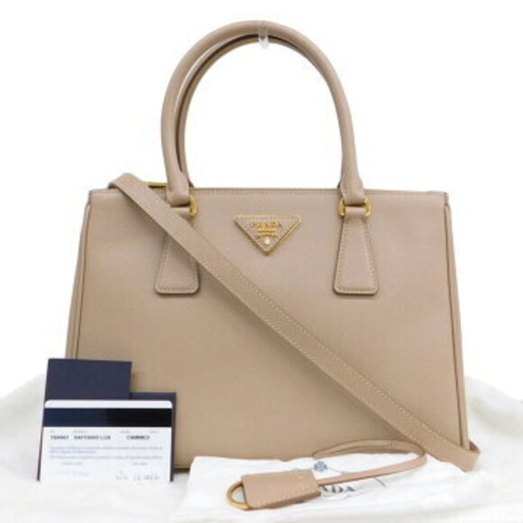 Prada Handbags - Prada Galleria Handbag Beige Tan leather